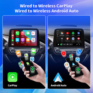 Apple Carplay Коробка Автомашина Connected Android auto 2-в-1 проводной в беспроводной конвертер carplay