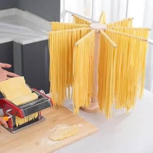 Wooden Spaghetti Drying Rack Simple Wooden Removable Noodle Rack Rotatable Storage Rack
