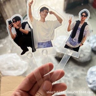 Acrylic Star Peripheral Cartoon Animation Acrylic Selfie Stick Aid Stick Pendant Backpack Keychain
