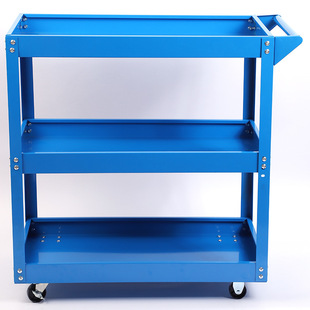 Ruichi Three-Layer Steering Brake Wheel Hand Push Parts Car Auto Repair Storage Movable Tool Cart Processing and Customization