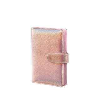 Small Fresh Macaron Colorful Laser A5 Loose-leaf Notebook PU Cover Storage Book Hand Book Binding Shell