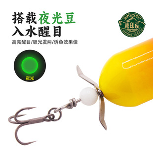 Qingyin Creek рыболовные снасти Luya приманка деревянный трактор микро с двойной спиральной целлюлозой