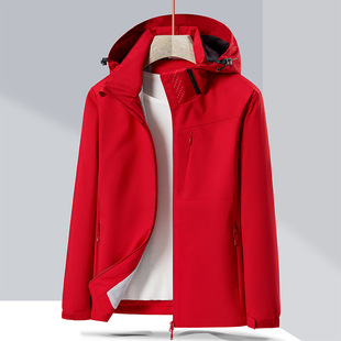 23 winter new outdoor assault clothing women plus velvet padded one-piece warm windbreaker men's casual jacket group purchase customization