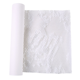 Environmental protection packaging honeycomb paper roll biodegradable factory direct kraft paper shockproof buffer cross-border ins flower packaging