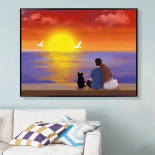 Plant and Flower Digital Oil Painting, Hand-Painted Coloring, Hand-Painted Oil Painting, Decompressed Decorative Hanging Painting