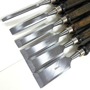 Carving Knife Set High-grade 6pc Black Walnut Handle Wood Boxed Set Wood Chisel Woodworking Tools Carving Chisel