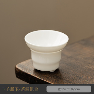 Dehua White Porcelain Sancai Cover Bowl Not Hot Ceramic Cover Bowl Tea Cup Chinese Tea Bowl Single Household Tea Set Tea Maker
