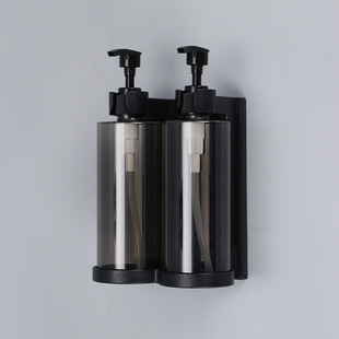 Customized Logo Hotel Shower Gel Shampoo Press Soap Dispenser Wall-Mounted Lotion Bottle Anti-Malicious Addition 300ml