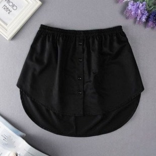 Independent stand all-match shirt fake lower skirt stacked inner base half-length plaid skirt