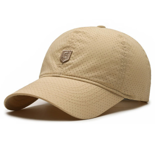 Summer new men's hat thin quick-drying perforated breathable baseball cap outdoor leisure sunscreen cap