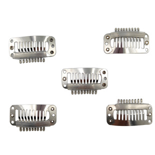 Amazon cross-border hot Mini All-match hairpin wig accessories simple 3.2cm stainless steel 9 teeth hair clip