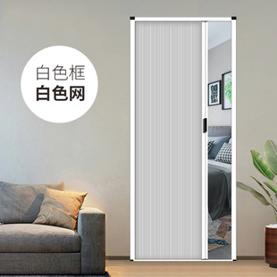 Folding Sliding Door Partition Trackless Honeycomb Punch-free Sliding Door Toilet Bathroom Toilet Bedroom Invisible Qin Zhi