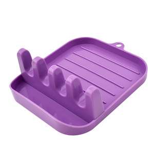 Spoon Pot Cover Bracket Creative Kitchen Storage Rack Tableware Solid Color Mat