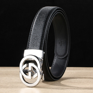 Factory men's belt men's automatic buckle belt business big brand high-end dress pants with factory direct sales