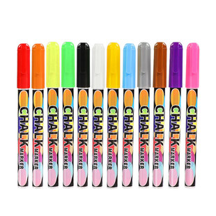 Dust-free 0.7mm erasable liquid pen 8-color environmental protection liquid powder whiteboard pen office culture and education writing marker pen