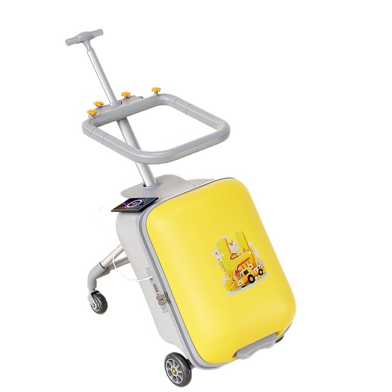 2025 New Model Suitcase, Children Can Sit on It, Trolley Case, Detachable, 20inch Large Capacity, Can Be Used as Carry-On Luggage