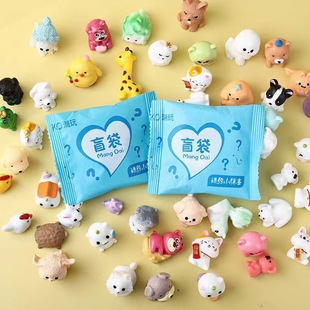 Simulation of small animal blind bag mini cute cartoon toy puppy kitten bunny do not repeat independent packaging
