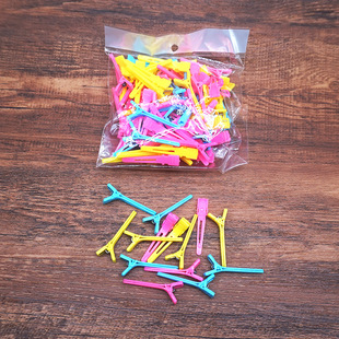 Cold hot Korean level hot positioning clip duck bill clip/mini clip positioning clip color cross positioning clip