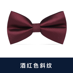 Men's Bow Tie Best Man Groom Wine Red Black Tie Dress Shirt Wedding Red Korean Style Bow for Women