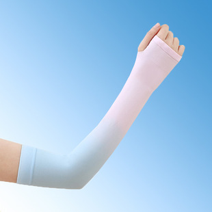 Nylon Gradient Ice Silk Sleeves Women's Outdoor Sports Sunscreen Hand Sleeves Summer Ice-sensing UV-resistant Cycling Ice Sleeves
