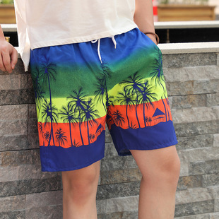 Men's Beach Pants Quick-drying Sports Leisure Loose plus size Straight Shorts Men's Summer Seaside Swimming Pants Thin