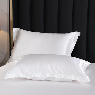 Foreign trade artificial silk pillowcase solid color soft anti-wrinkle cool ice silk satin foreign trade satin pillowcase wholesale