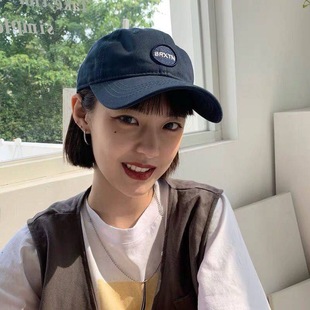 Hat Women's Summer Fashion Small Letter m Embroidered Baseball Cap Men's Outdoor Student Sun Hat Korean Style ins Cap Trendy