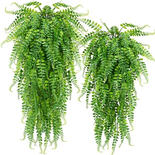 Cross-border Simulation Long Persian Leaf Wall Hanging Artificial Flower Rattan Decorative Plastic Flower Vine Plant Green Plant Wall