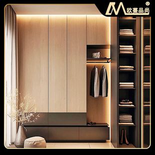 Foshan all aluminum furniture factory custom all aluminum wardrobe whole modern simple glass door combination cloakroom wardrobe