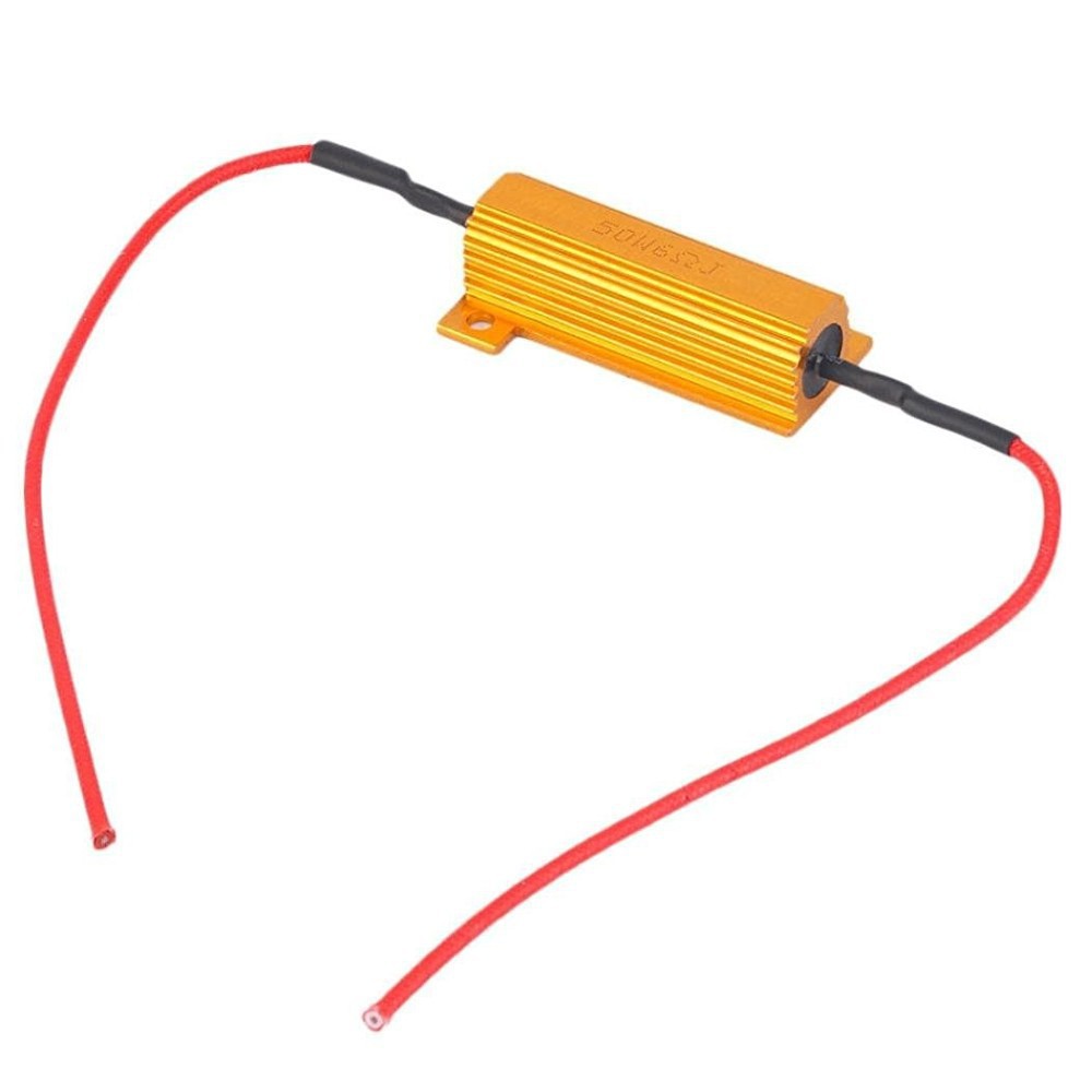 Car Led Resistor Decoder 50W 6Ω Led Brake Light Turn Signal Fault Prevention Anti-Flicker Function for Vehicle Use