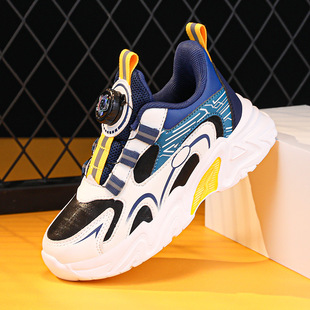 Spring and Autumn New Boys Mesh Shoes sneaker Lightweight Breathable Children's Running Shoes Swivel Buckle Children's Shoes Girls' Travel Shoes