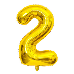 32 inch gold digital balloon birthday holiday party wedding supplies aluminum film balloon scene layout wholesale floating air