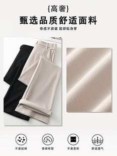 Summer Pants Women's Ice Silk Thin Pants High-waist Slim-fit Slimming Women's Casual Flared Pants All-match Women's Pants