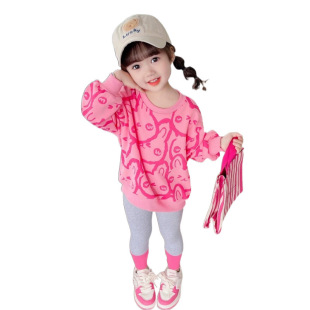 [Fashion Han Fan Design] Girls Spring and Autumn suit 2024 New Foreign Style Princess Style Children's Wear Baby Children