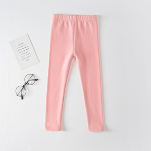 Girls' leggings Spring and Autumn 95 cotton baby girl stretch trousers children's slim fit outer pants factory wholesale