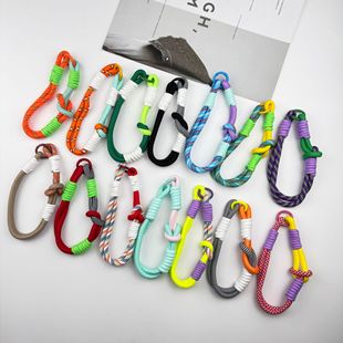 TikTok Hot Selling Wrist Lanyard Metal Buckle Anti-lost Mobile Phone Gasket Back Clip Unisex Keychain Mobile Phone Lanyard