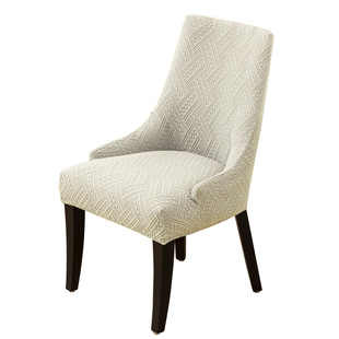Leaf Jacquard Solid Color Armchair Cover Home Banquet European and American Special-Shaped Chair Cover Cross-Border New Product Knitted Chair Cover Wholesale