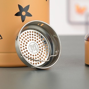 Large capacity star pot 316 stainless steel portable tea separation thermos cup steel cup with tea compartment disassembly and cleaning