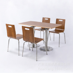 Modern fast food restaurant dining table and chair combination canteen dining hall dessert coffee milk tea shop commercial catering hanging table