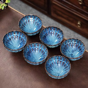 Today's Fengtang ceramic firewood Tea Cup has more than Master Cup happy fish large tea cup capacity 130ml every year