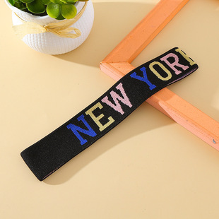 Children's fashion brand hip-hop hip-hop dance hair band performance catwalk sports hair band club blue ball badminton headband school accessories