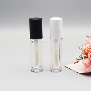[Спот] 4ml цилиндрическая тупая черная крышка прозрачная бутылка для губ глазурь трубки белая крышка для губ труба консилер пустая трубка