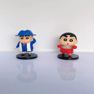 Foreign trade new cross-border 6 cos crayon small new novelty hand-held cartoon cartoon doll desktop car ornaments