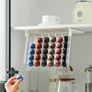 30 Coffee Capsule Storage Box Plastic espresso Capsule Special Shelf Drawer Storage Rack for Amazon