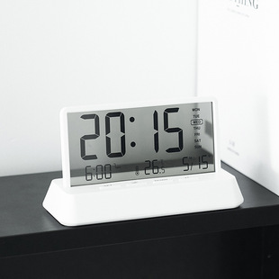 New creative small fresh alarm clock simple transparent electronic clock multi-function clock 2301