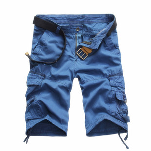 2025 New Men's Tooling Shorts Multi-Pocket Casual Camouflage Mid-Pants Men's Sports Morning Runs Casual Five-point Pants