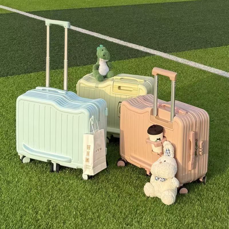 Children's 6-wheel cross-border luggage 20-inch boarding box can be mounted small password trolley case custom travel luggage