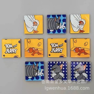Customized Tourism Cultural and Creative Acrylic Refrigerator Magnets Customized Souvenir Museum Scenic Area Quicksand Magnetic Acrylic