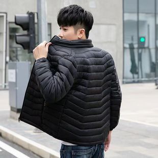 Lightweight Stand-Up Collar Small Cotton-Padded Jacket Men's New Slim-Fitting Cotton-Padded Jacket Men's Winter Korean Style Thickeneded Cotton-Padded Jacket Off-Season Short Cotton-Padded Jacket