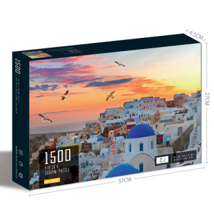 New cross-border puzzle 1500 pieces high difficulty adult flat paper puzzle toy factory wholesale pattern printing